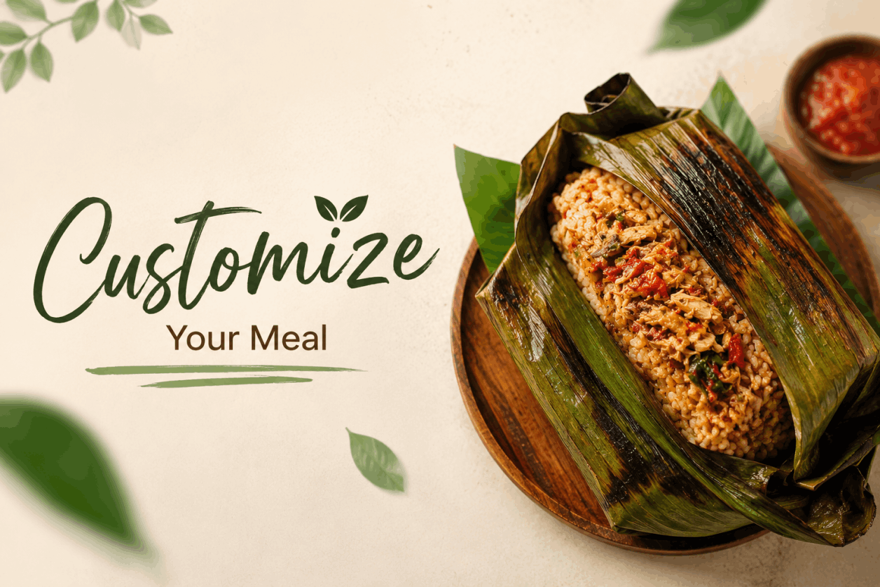 Nasi bakar enak dengan pilihan customize sesuai selera