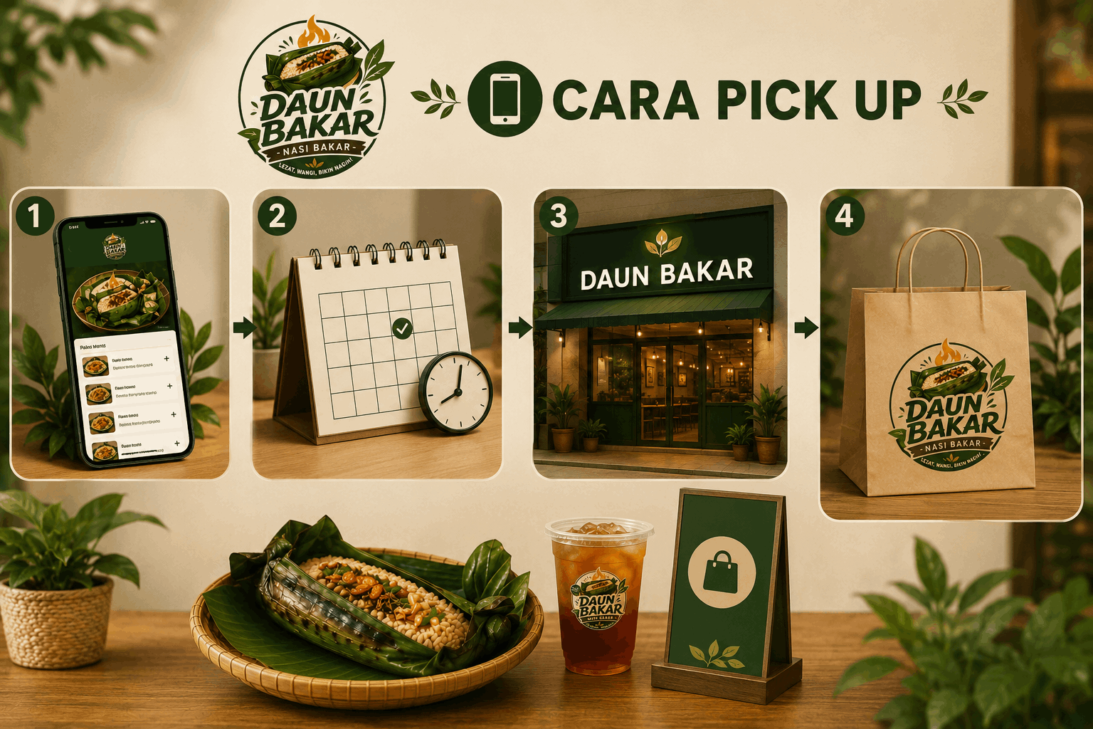 Layanan pick up cepat untuk menikmati Nasi bakar enak favoritmu