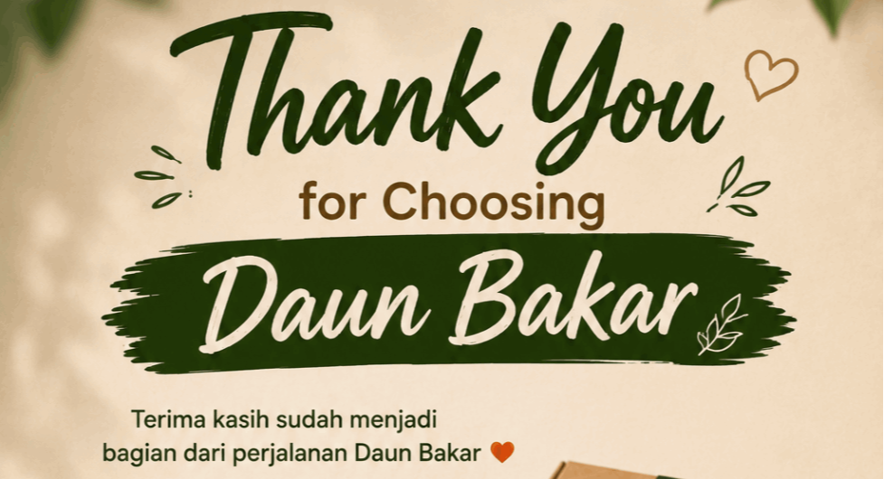 Daun Bakar dan dedikasinya dalam menyajikan Nasi bakar enak