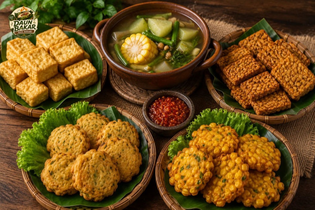 Pilihan vegetable dan compliment terbaik untuk menemani Nasi bakar enak khas Daun Bakar