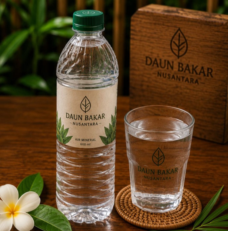 Air mineral pilihan sebagai pendamping Nasi bakar enak
